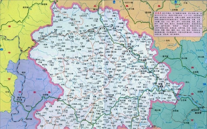 安溪县地图全图