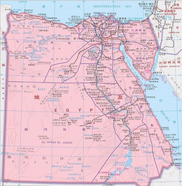 埃及地图高清版大图完整版(1)