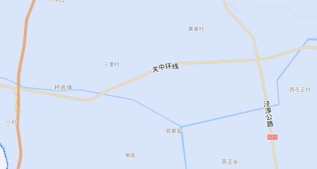 咸阳市泾阳县地图