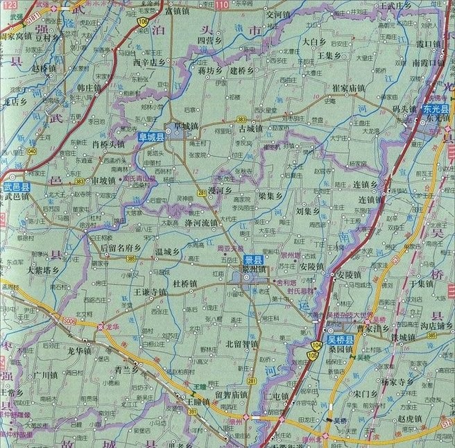 河北景县地图完整版