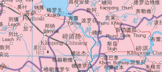 柬埔寨地图高清版大图(1)