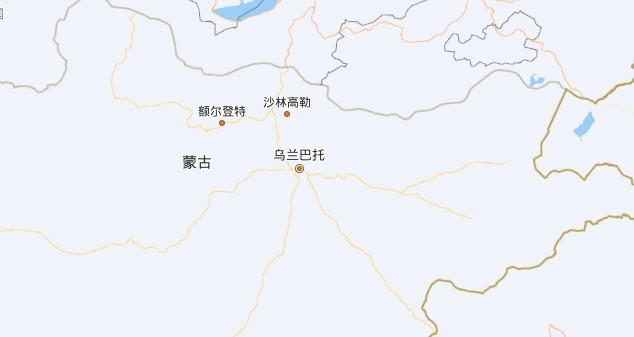 蒙古地图中文版