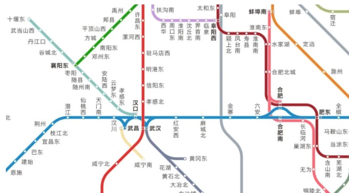 中国高铁线路图最新版