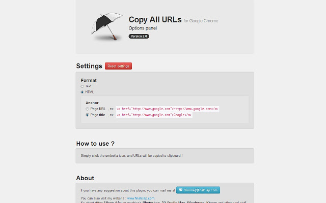  Copy all urls plug-in v2.10 free version (1)