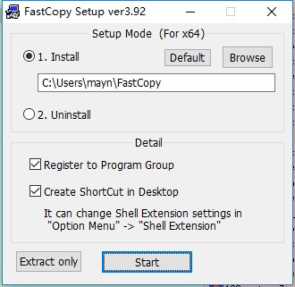 fastcopy中文版(文件快速复制工具)v3.92 最新版(1)
