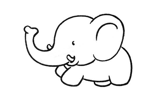 大象简笔画图片大全免费版(1)