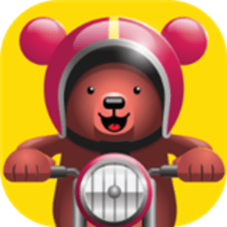 兴奋小熊动物自行车手游