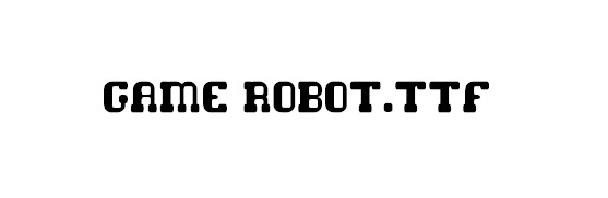 game robot字体官方版