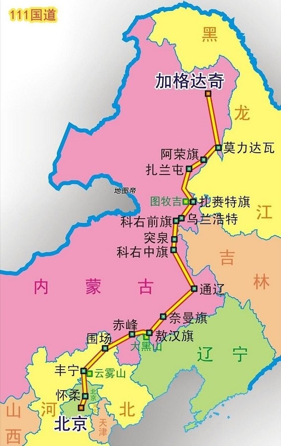 黑龙江加格达奇地图高清版大图(1)
