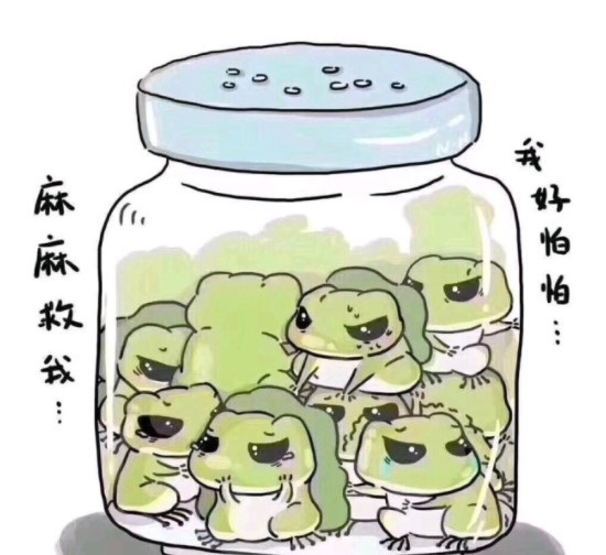 旅行青蛙遇到贝爷图片高清版(1)