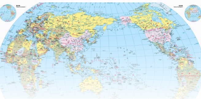 世界地图超清晰英文版(1)
