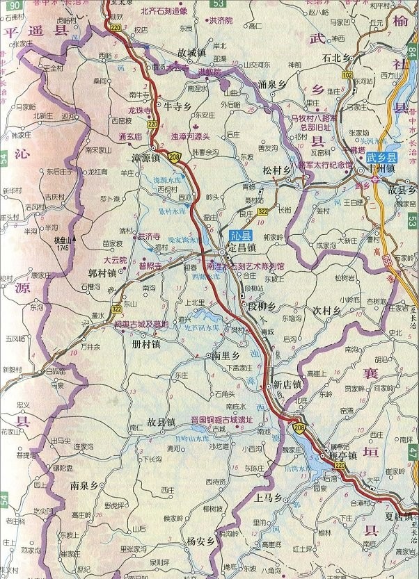沁县地图电子版