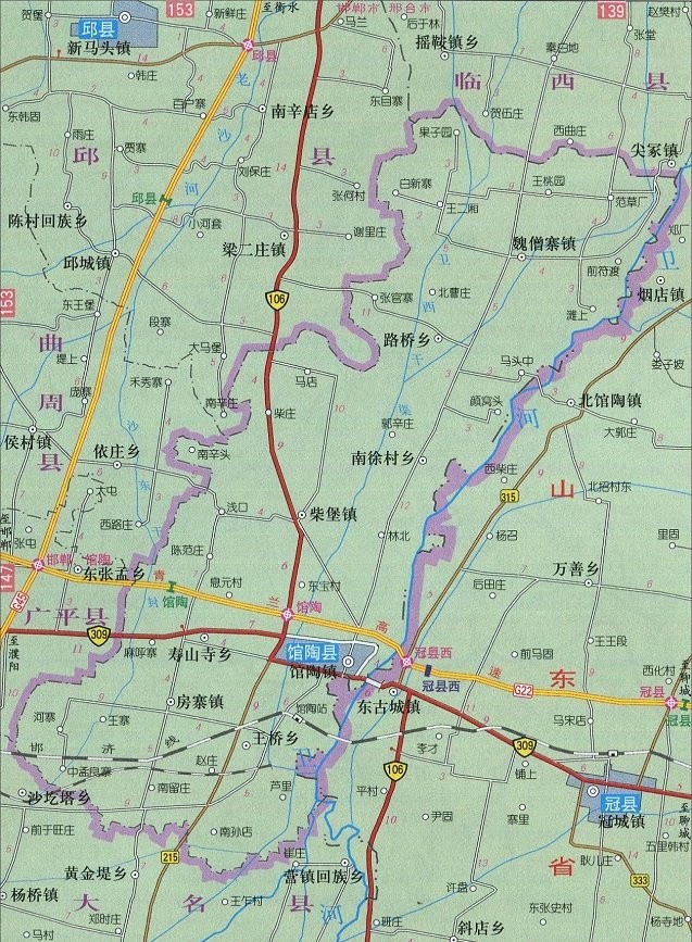 馆陶县小区分布图图片