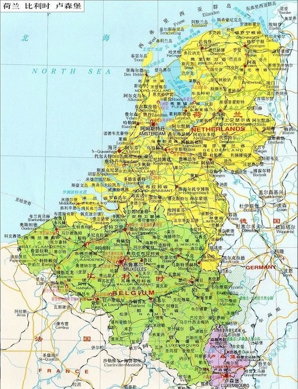 卢森堡地图高清版大地图(1)