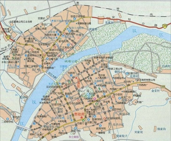 安康市地图高清全图最新版(1)