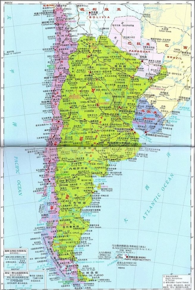乌拉圭地图全图高清版