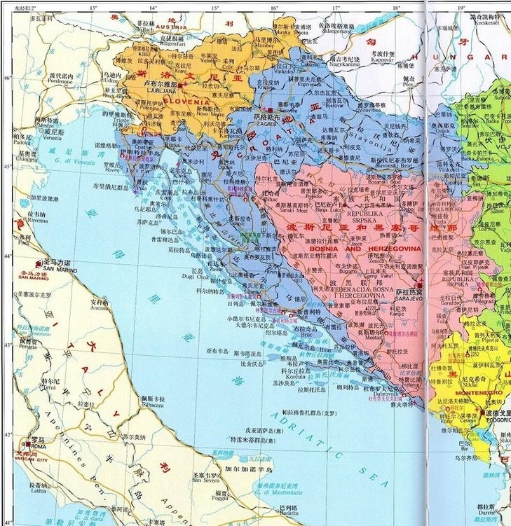 斯洛文尼亚地图高清中文版大图完整版(1)