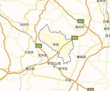 郏县地图全图高清版最新版(1)