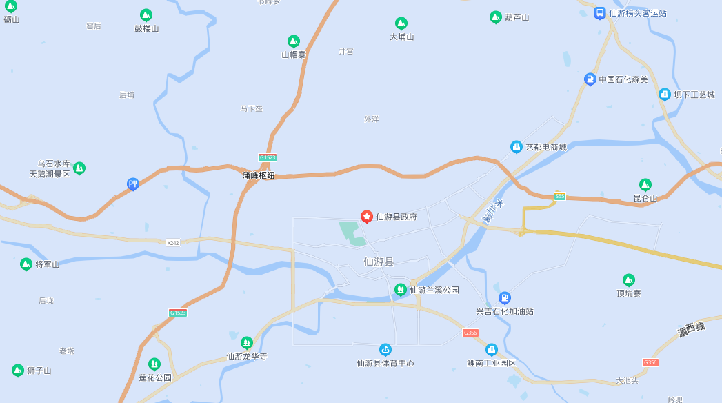 仙游县地图下载