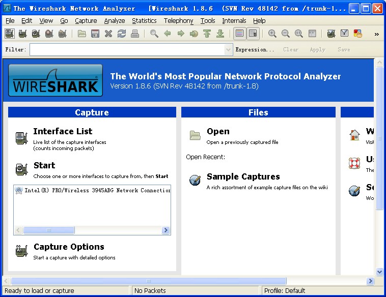 wireshark 1.8.6pc客户端32位电脑版(1)