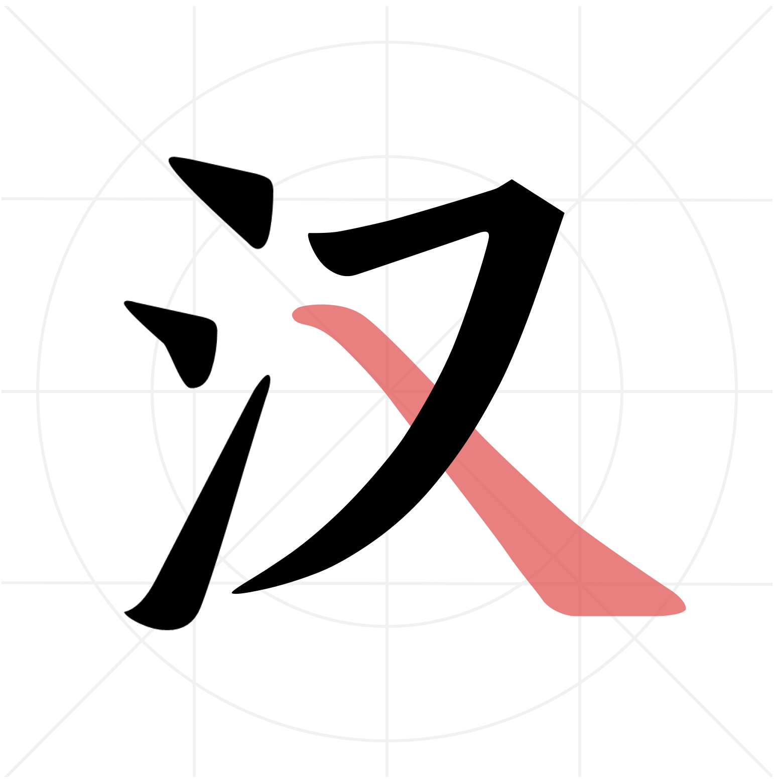 翎菘漢字筆順