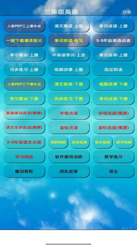 小学三年级英语上册(1)