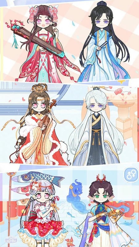 托卡粉彩少女换装(2)