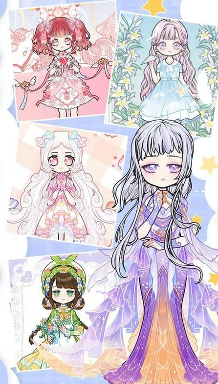 托卡粉彩少女换装(4)