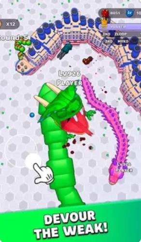 贪吃蛇冲刺3D对抗大战(3)