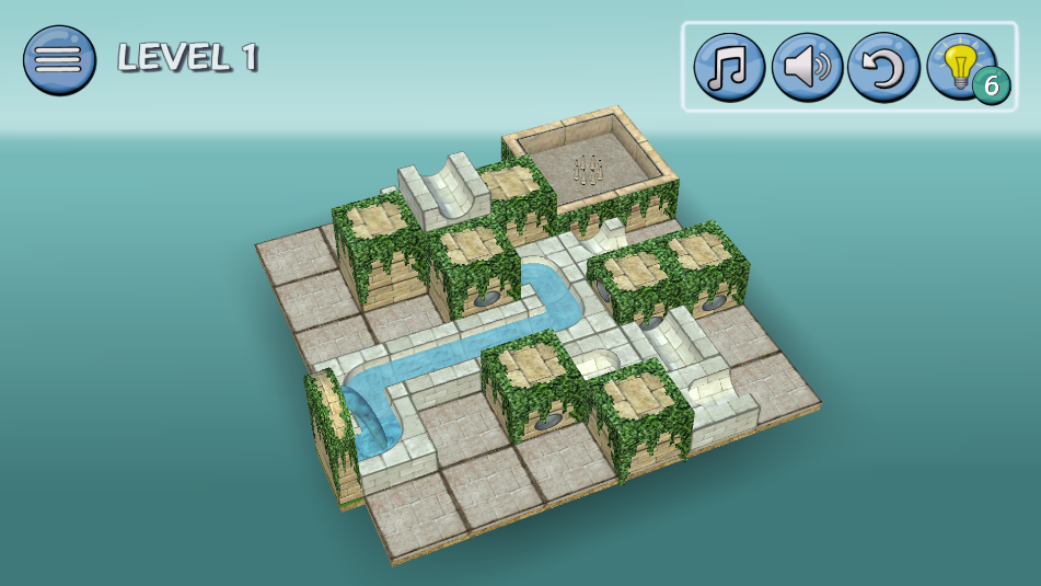 流水喷泉3D拼图(2)