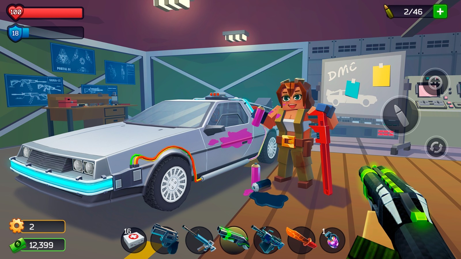 像素战斗僵尸突袭无限钞票版(2)