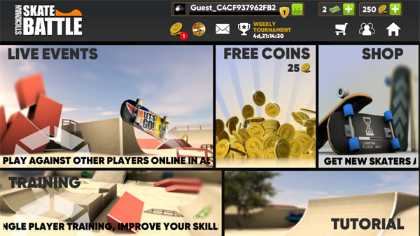 火柴人滑板對(duì)決中文版(1)