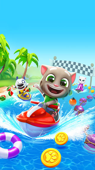 湯姆貓的摩托艇無(wú)限金幣無(wú)限鉆石版(1)